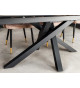 Table de repas contemporaine en céramique extensible