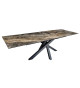 Table de repas contemporaine en céramique extensible