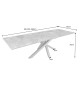 Table de repas contemporaine en céramique extensible