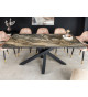 Table de repas contemporaine en céramique extensible