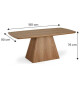 Table 180x90 chêne naturel