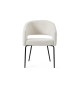 Chaises design bouclé blanche