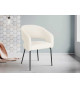 Chaises design bouclé blanche
