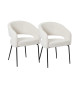 Chaises design bouclé blanche