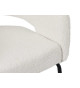 Chaises design bouclé blanche