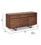 Buffet 155 cm Noyer américain