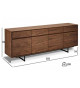 Buffet 205 cm Noyer américain