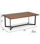 Table basse 140 cm Noyer américain