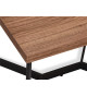 Table basse 70 x 70 cm Noyer américain