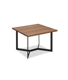 Table basse 70 x 70 cm Noyer américain