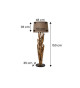 Lampe sur pied en bois de Teck