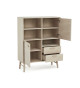 Buffet haut 130 cm Chêne blanchi
