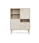 Buffet haut 130 cm Chêne blanchi