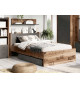 Lit chambre ado avec tiroir de lit esprit loft