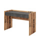 Bureau 2 tiroirs bois et acier 120 cm