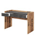 Bureau 2 tiroirs bois et acier 120 cm