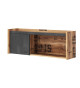 Bureau 2 tiroirs bois et acier 120 cm