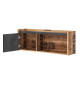 Bureau 2 tiroirs bois et acier 120 cm