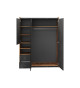 Armoire 150 cm chambre ado style industriel
