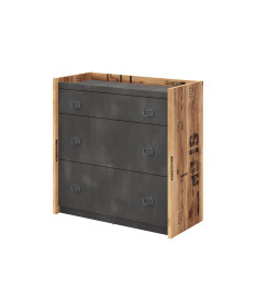 Commode esprit loft industriel chambre enfant