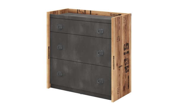Commode esprit loft industriel chambre enfant