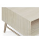 Table basse 120 cm Chêne blanchi style Scandinave