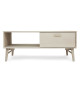 Table basse 120 cm Chêne blanchi style Scandinave