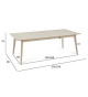 Table à manger 170 - 270 cm Chêne blanchi