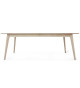 Table à manger 220 - 320 cm Chêne blanchi