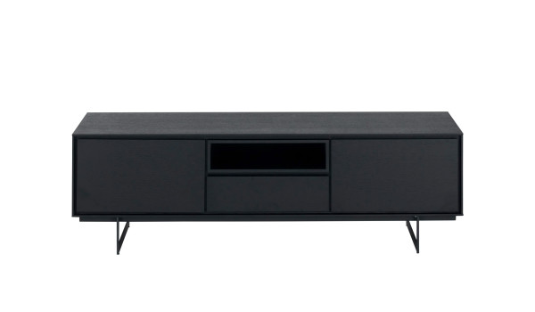 Meuble TV 160 cm Chêne noir