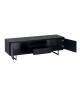 Meuble TV 160 cm Chêne noir