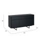 Buffet 155 cm Chêne noir