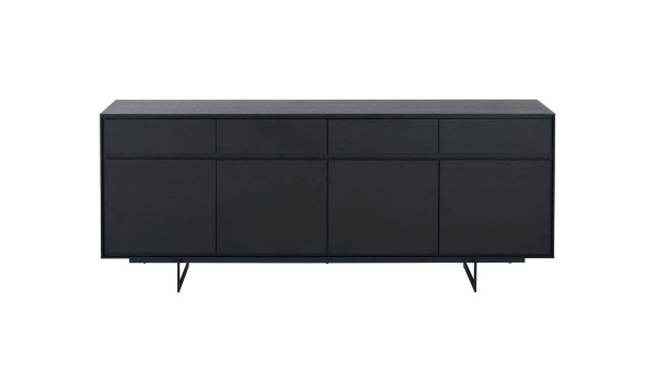 Buffet 205 cm chêne noir