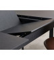Table à manger 200 - 250 cm Chêne noir