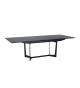 Table à manger 200 - 250 cm Chêne noir