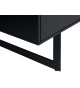 Buffet vitrine Chêne noir avec éclairage