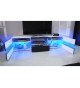 Meuble TV Design Blanc Laqué / Éclairage LED