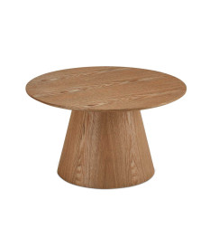 Table basse design 80 cm Chêne