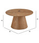 Table basse design 80 cm Chêne