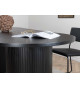 Table à manger noir ovale 200 cm