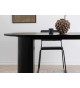 Table à manger noir ovale 200 cm