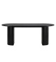 Table à manger noir ovale 200 cm