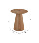 Bout de canapé design 45 cm Chêne