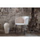 Lot de 2 chaises en velours et métal noir