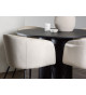 Lot de 2 chaises en velours et métal noir