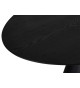 Table salle à manger ovale 160 cm Chêne noir