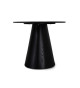 Table salle à manger ovale 160 cm Chêne noir