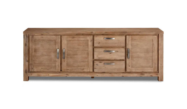 Long Buffet 230 cm Acacia brun brossé