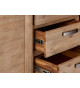 Long Buffet 230 cm Acacia brun brossé