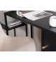 Bureau 95 cm en métal noir